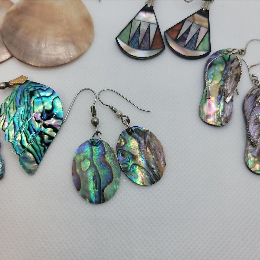 SHELL STYLE Earring Lot - Picture 3 of 6